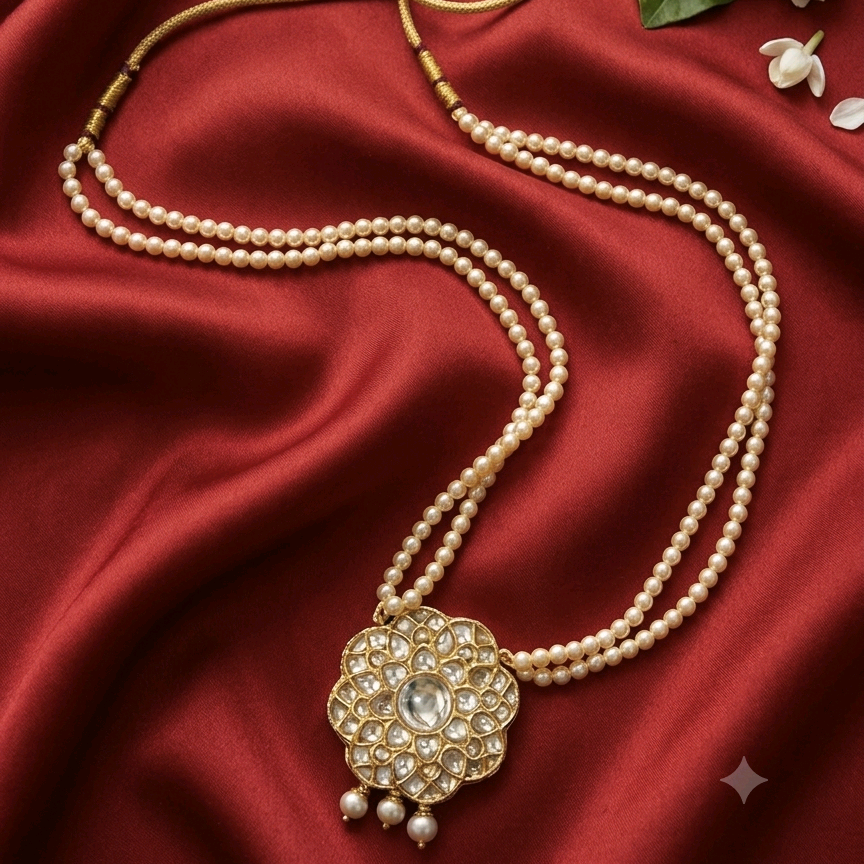 Thappa Jadau Kundan Nacklace